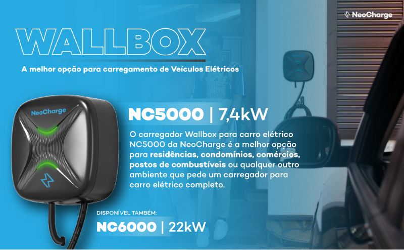 Carregador VE Smart Wallbox NeoCharge NC5000 Carregador VE Smart Wallbox NeoCharge NC5000