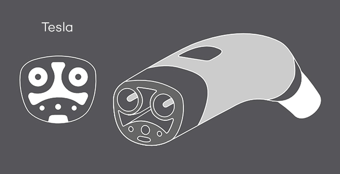 Conector de carro elétrico Tipo Tesla